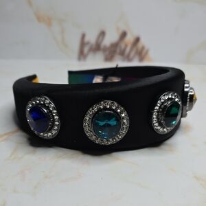 Kurt Geiger Oversized Multicolor Crystals Headband New